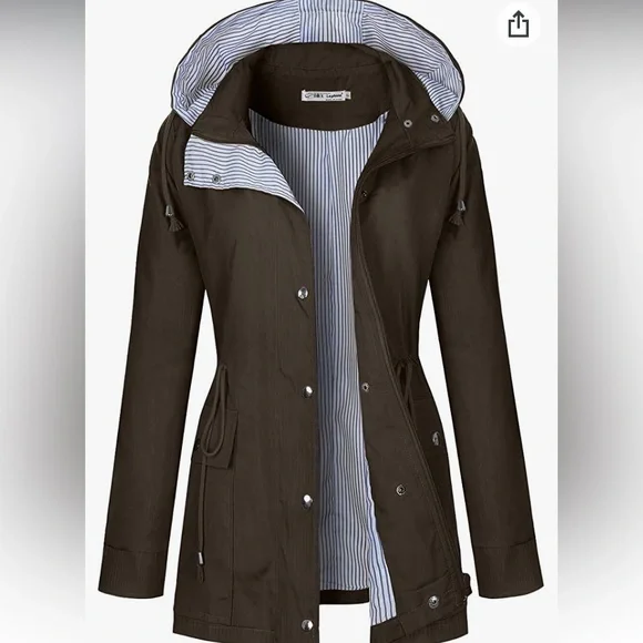 🎇☔️🌻🍂Chocolate Brown Trench Coat - Picture 1 of 2